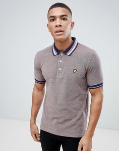 Бордовая футболка-поло Lyle & Scott - Красный