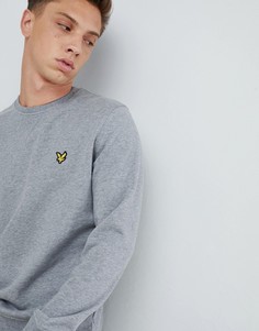 Серый свитшот с круглым вырезом и логотипом Lyle & Scott - Серый