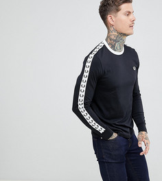 Черный лонгслив с отделкой кантом Fred Perry Sports Authentic - Черный