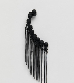 Кафф черного матового цвета Reclaimed Vintage - Черный