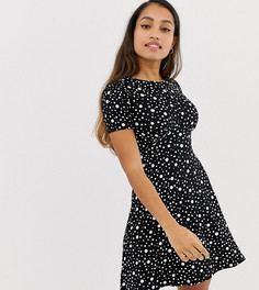 Чайное платье мини в горошек ASOS DESIGN Petite ultimate - Мульти