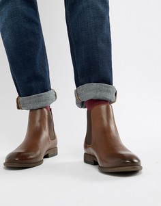 Коричневые ботинки челси из искусственной кожи New Look - Черный