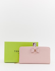 Фактурный кошелек на молнии Ted Baker - Розовый