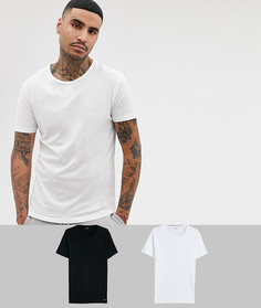 2 футболки для дома (черная/белая) Paul Smith - Черный