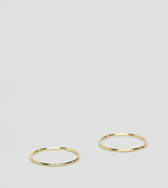 2 кольца из позолоченного серебра Kingsley Ryan - Золотой