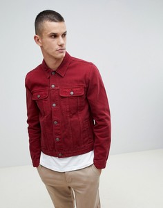 Красная джинсовая куртка ASOS DESIGN - Красный