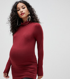 Топ с отворачивающимся воротником New Look Maternity - Красный