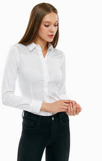 Хлопковая рубашка с декором из страз Liu Jo