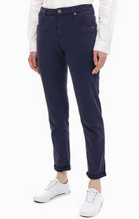 Темно-синие брюки с потертостями Scotch&Soda