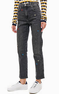Серые джинсы с высокой посадкой и вышивкой Betties Pepe Jeans