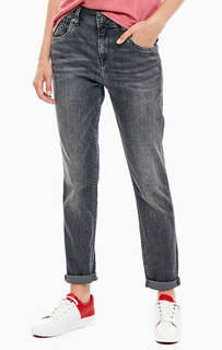Зауженные джинсы с высокой посадкой Violet Pepe Jeans
