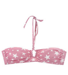 Купальный топ розового цвета MC2 Saint Barth