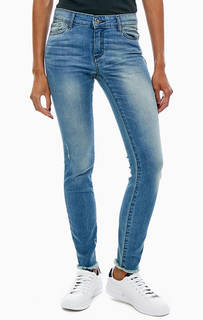 Укороченные джинсы с рваными деталями Armani Exchange