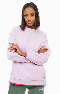 Розовый свитшот с сетчатой спинкой Puma