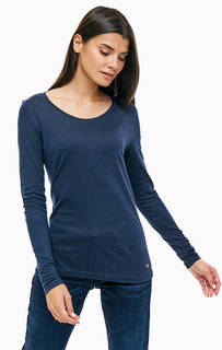 Базовая синяя футболка с длинными рукавами Mustang