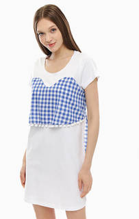 Хлопковое платье с короткими рукавами MET