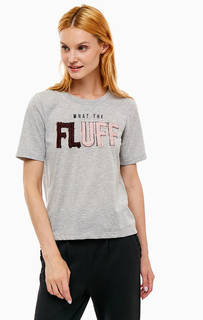 Серая футболка с короткими рукавами Only