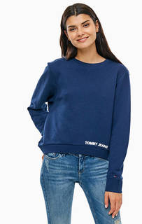 Хлопковый свитшот с принтом Tommy Jeans