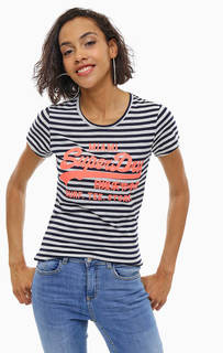 Футболка синего цвета в полоску Superdry