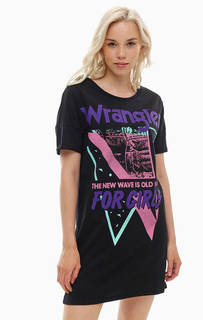 Короткое платье футболка из хлопка Wrangler