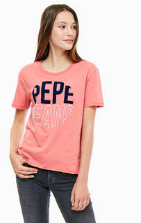 Футболка с фактурным принтом Pepe Jeans