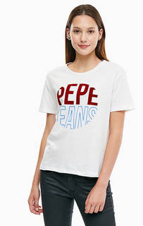 Футболка с фактурным принтом Pepe Jeans