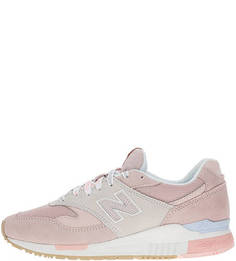 Замшевые кроссовки с текстильными вставками 840 New Balance