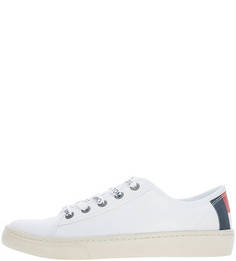 Текстильные кеды белого цвета Tommy Jeans