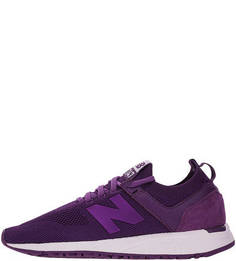 Текстильные фиолетовые кроссовки на шнуровке 247 New Balance