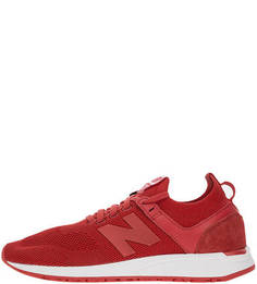 Текстильные красные кроссовки на шнуровке 247 New Balance