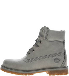 Серые ботинки из нубука Timberland