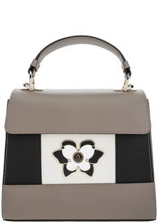 Маленькая серая сумка из гладкой кожи Mughetto Furla