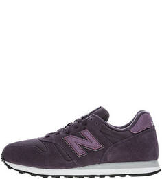 Фиолетовые кроссовки из замши с текстильными вставками 373 New Balance