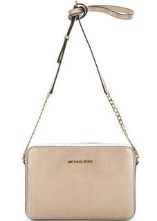 Маленькая золотистая сумка на молнии Michael Michael Kors
