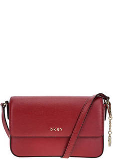 Маленькая кожаная сумка через плечо Dkny