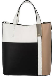 Разноцветная кожаная сумка с короткими ручками Dkny