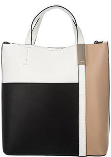 Разноцветная кожаная сумка с короткими ручками Dkny