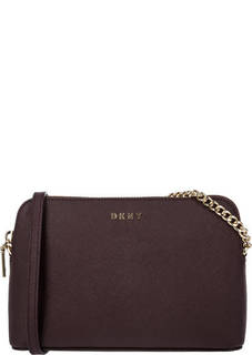 Сумка через плечо из сафьяновой кожи Dkny