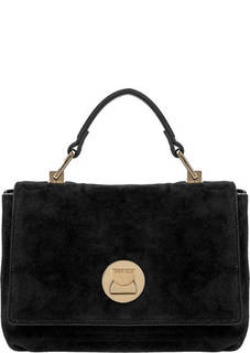 Замшевая сумка с откидным клапаном Liya Suede Coccinelle