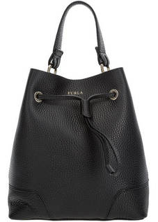 Черная сумка из натуральной кожи Stacy Furla