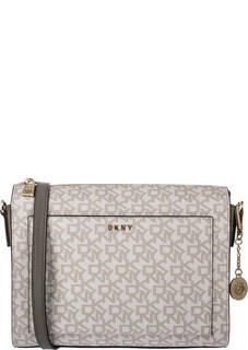 Сумка через плечо с монограммой бренда Dkny