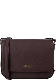 Маленькая бордовая сумка с карманами Dkny