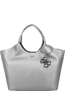 Большая сумка из зерненой кожи Guess