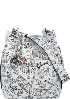 Белая сумка с карманами Guess