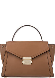 Кожаная сумка с откидным клапаном Whitney Michael Michael Kors