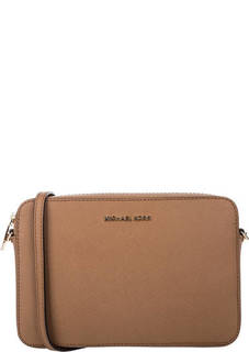 Сумка через плечо из сафьяновой кожи Jet Set Travel Michael Michael Kors