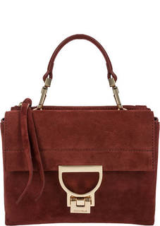 Маленькая замшевая сумка с двумя отделами Arlettis Suede Coccinelle