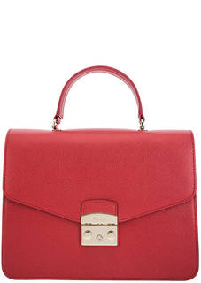 Сумка сэтчел из натуральной кожи Metropolis Furla