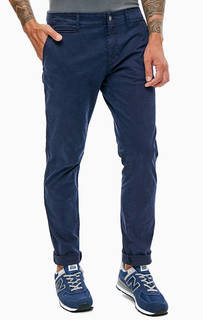 Синие хлопковые брюки с карманами Napapijri