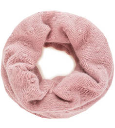 Розовый вязаный шарф-хомут Canoe